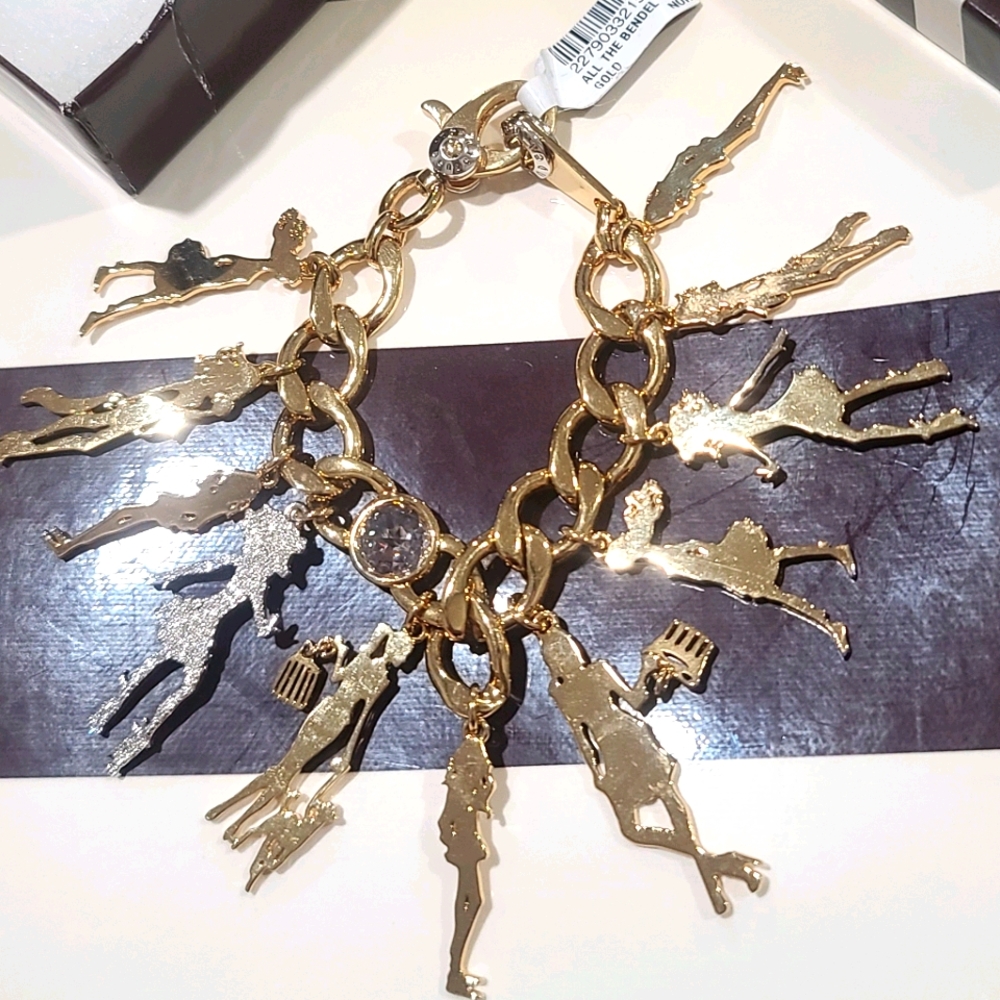 ❤FIRM Henri Bendel All the Bendel Gold Bracelet